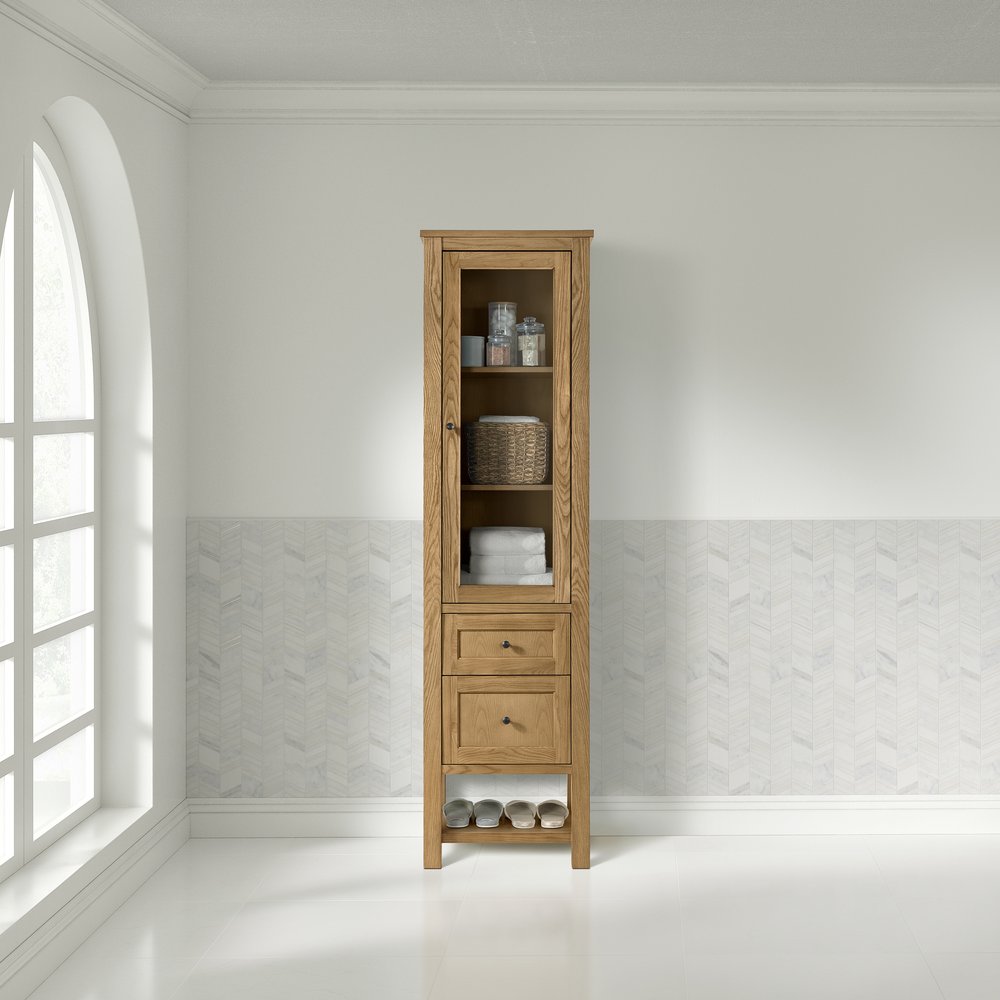 James Martin - Breckenridge Linen Cabinet, Light Natural Oak - 330-LC-LNO view 3