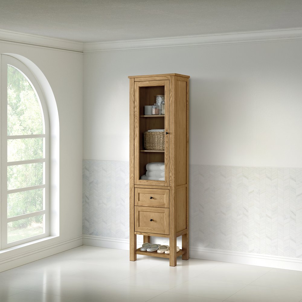 James Martin - Breckenridge Linen Cabinet, Light Natural Oak - 330-LC-LNO view 5