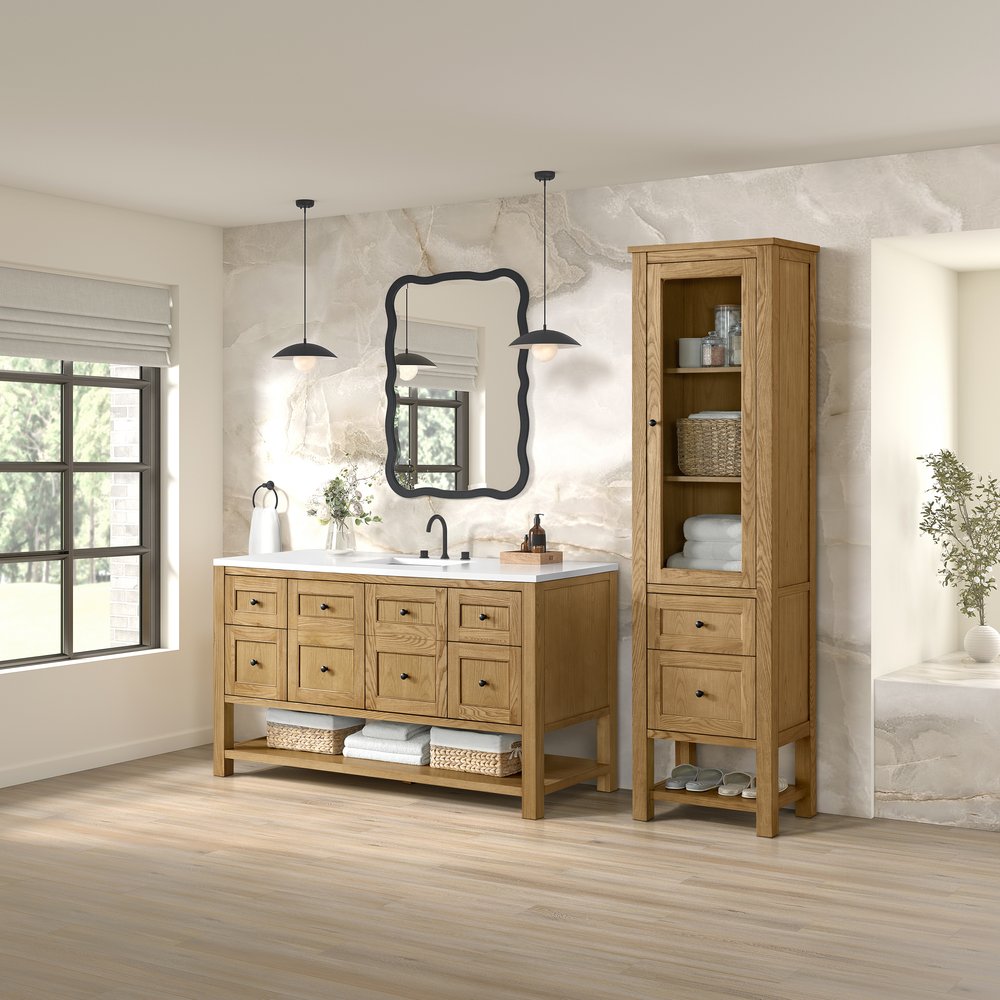James Martin - Breckenridge Linen Cabinet, Light Natural Oak - 330-LC-LNO view 6