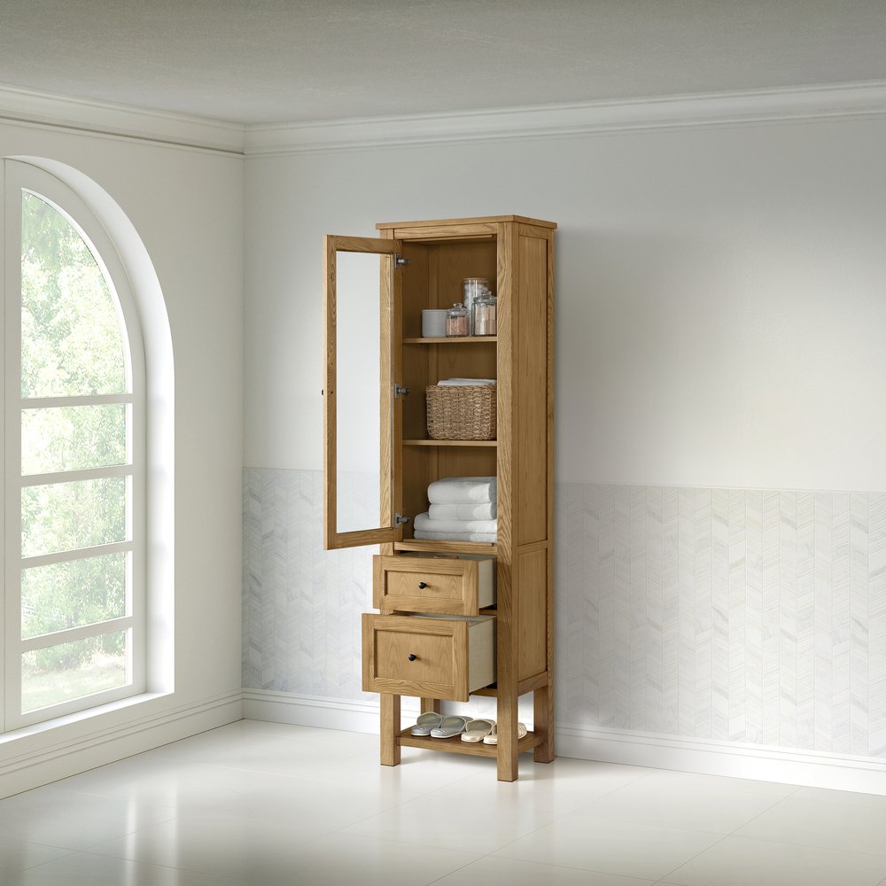 James Martin - Breckenridge Linen Cabinet, Light Natural Oak - 330-LC-LNO view 7