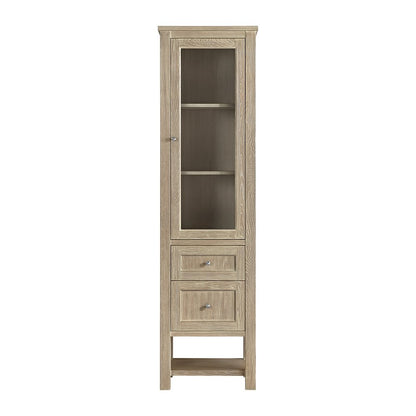 James Martin - Breckenridge Linen Cabinet, Whitewashed Oak - 330-LC-WWO view 1