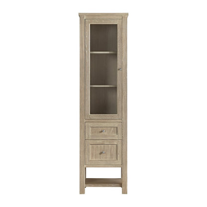 James Martin - Breckenridge Linen Cabinet, Whitewashed Oak - 330-LC-WWO view 2