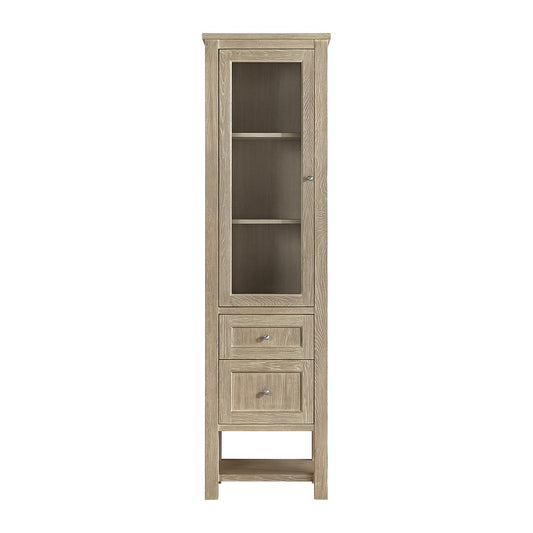 James Martin - Breckenridge Linen Cabinet, Whitewashed Oak - 330-LC-WWO view 2