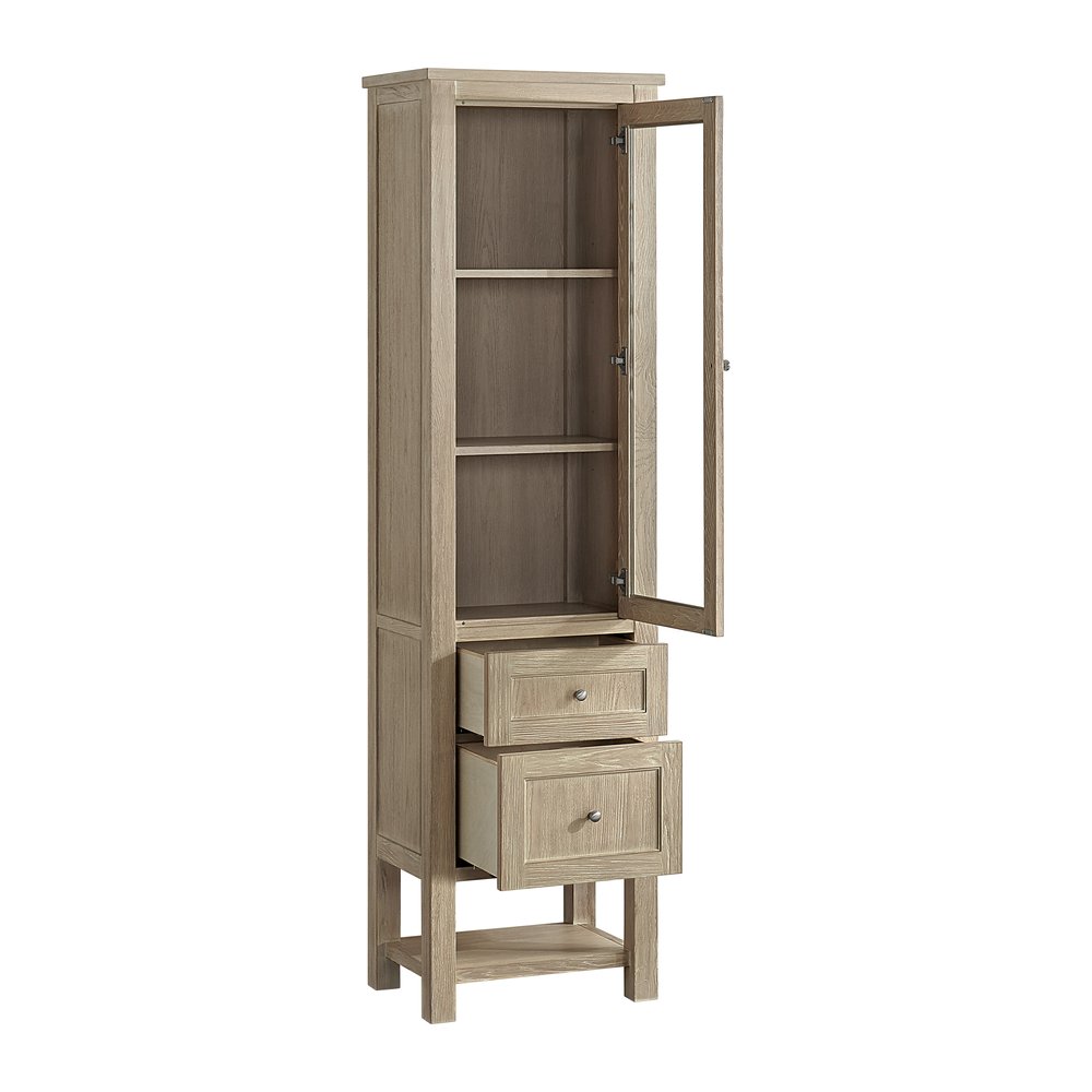 James Martin - Breckenridge Linen Cabinet, Whitewashed Oak - 330-LC-WWO view 10
