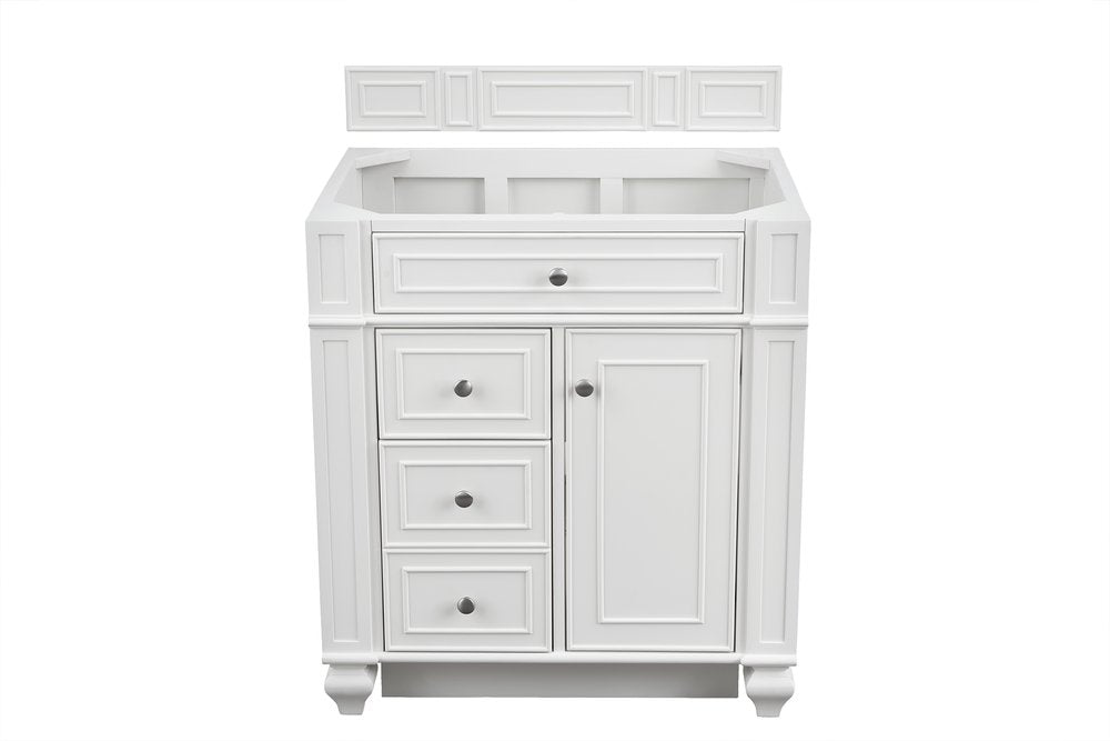 James Martin - Bristol 30" Single Vanity Cabinet, Bright White - 157-V30-BW view 1