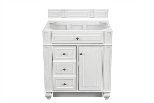 James Martin - Bristol 30" Single Vanity Cabinet, Bright White - 157-V30-BW view 1