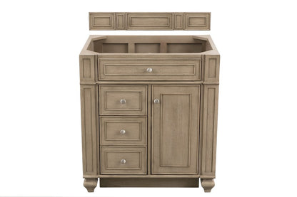 James Martin - Bristol 30" Single Vanity Cabinet, Whitewashed Walnut - 157-V30-WW view 1