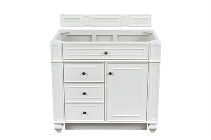 James Martin - Bristol 36" Single Vanity Cabinet, Bright White - 157-V36-BW view 1