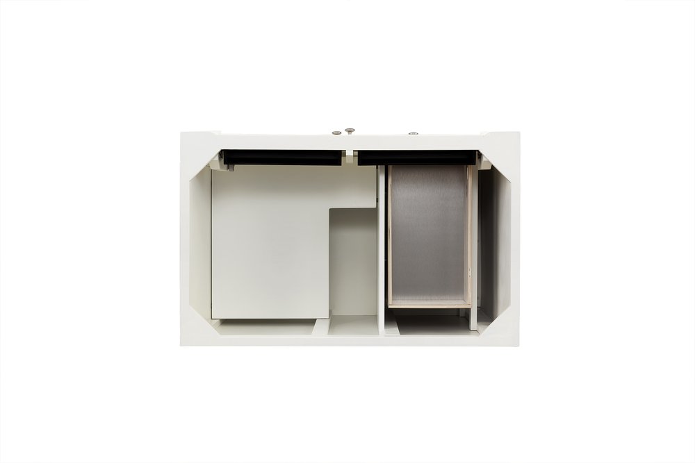 James Martin - Bristol 36" Single Vanity Cabinet, Bright White - 157-V36-BW view 2