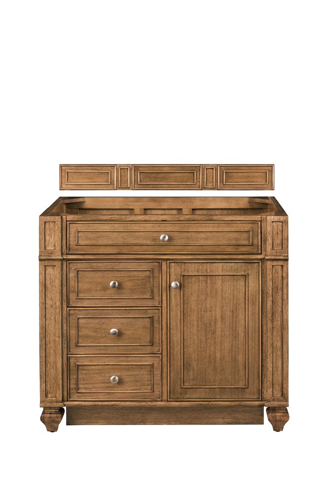 James Martin - Bristol 36" Single Vanity Cabinet, Saddle Brown - 157-V36-SBR view 1