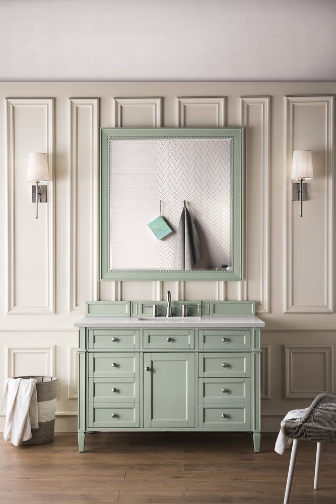 James Martin - Bristol 44" Rectangular Mirror, Sage Green - 157-M44-SGR view 2