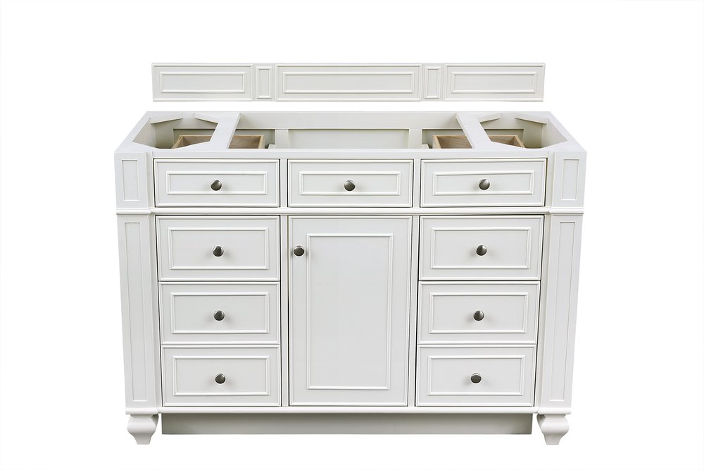 James Martin - Bristol 48" Single Vanity Cabinet, Bright White - 157-V48-M-BW view 1