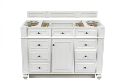 James Martin - Bristol 48" Single Vanity Cabinet, Bright White - 157-V48-M-BW view 1