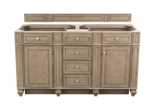 James Martin - Bristol 60" Double Vanity Cabinet, Whitewashed Walnut - 157-V60D-M-WW view 1