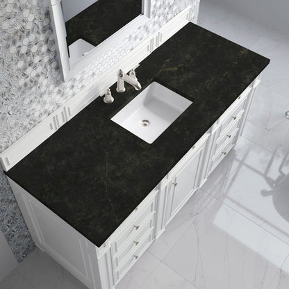 James Martin - Bristol 60" Single Vanity, Bright White, w/ 3 CM Phantome Eclos Top - 157-V60S-BW-3PHT view 5