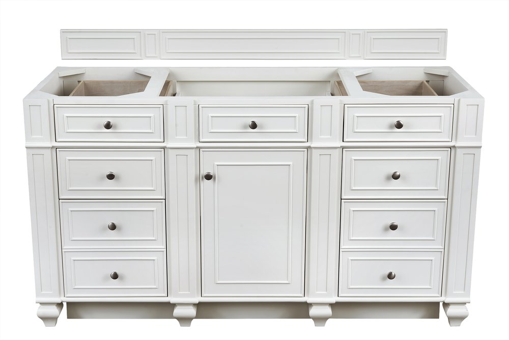 James Martin - Bristol 60" Single Vanity Cabinet, Bright White - 157-V60S-M-BW view 1