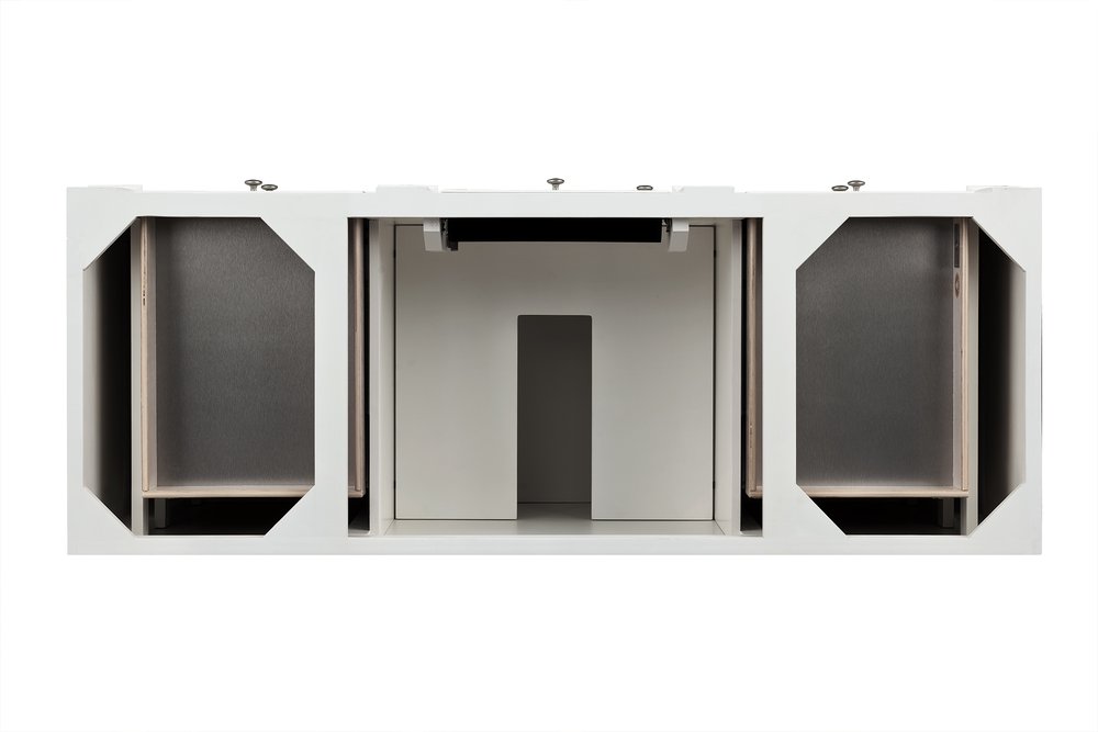 James Martin - Bristol 60" Single Vanity Cabinet, Bright White - 157-V60S-M-BW view 2