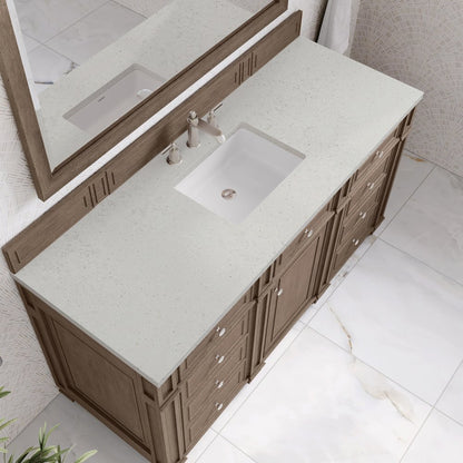 James Martin - Bristol 60" Single Vanity, Whitewashed Walnut w/ 3 CM Lime Delight Silestone Top - 157-V60S-WW-3LDL view 5