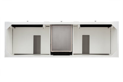 James Martin - Bristol 72" Double Vanity, Bright White, w/ 3 CM Siberian Silestone Top - 157-V72-BW-3SFR view 5
