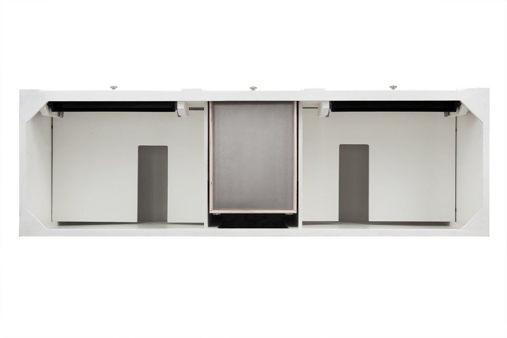 James Martin - Bristol 72" Double Vanity Cabinet, Bright White - 157-V72-M-BW view 2
