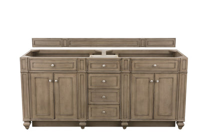 James Martin - Bristol 72" Double Vanity Cabinet, Whitewashed Walnut - 157-V72-M-WW view 1