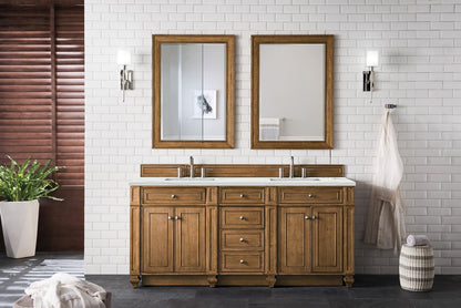 James Martin - Bristol 72" Double Vanity, Saddle Brown w/ 3 CM Ethereal Noctis Silestone Top w/FreePower Wireless Charger - 157-V72-SBR-FENC view 3