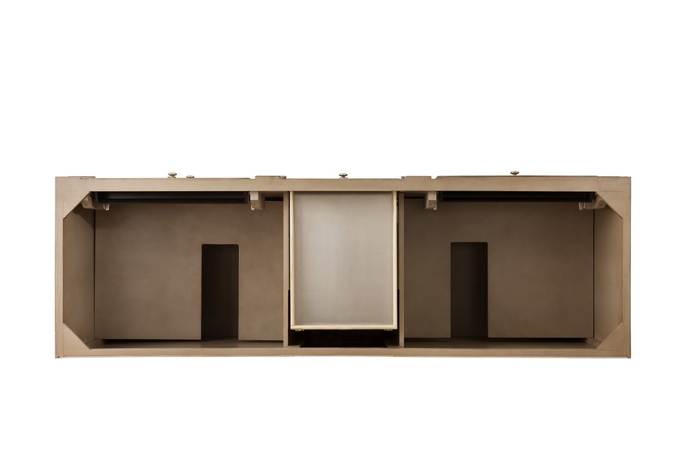 James Martin - Bristol 72" Double Vanity, Whitewashed Walnut, w/ 3 CM Phantome Eclos Top - 157-V72-WW-3PHT view 5