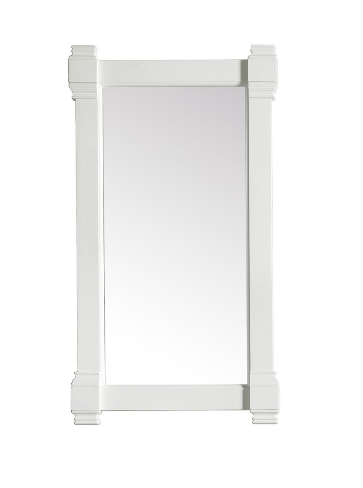 James Martin - Brittany 22" Mirror, Bright White - 650-M22-BW view 1