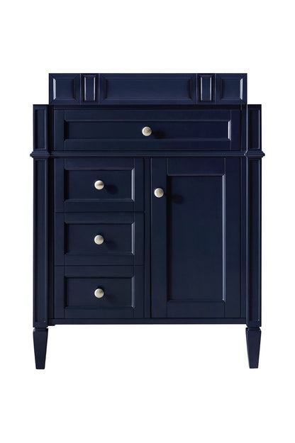 James Martin - Brittany 30" Single Vanity Cabinet, Victory Blue - 650-V30-VBL view 1
