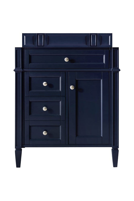 James Martin - Brittany 30" Single Vanity Cabinet, Victory Blue - 650-V30-VBL view 1