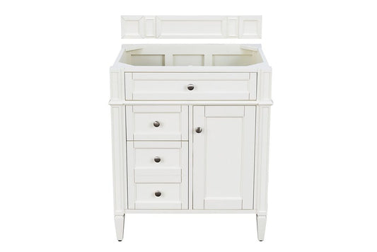 James Martin - Brittany 30" Single Vanity in Bright White - 655-V30-BW view 1