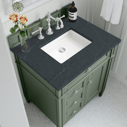 James Martin - Brittany 30" Single Vanity, Smokey Celadon w/ 3 CM Charcoal Soapstone Top - 650-V30-SC-3CSP view 5