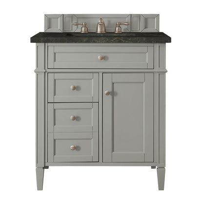 James Martin - Brittany 30" Single Vanity, Urban Gray, w/ 3 CM Phantome Eclos Top - 650-V30-UGR-3PHT view 1