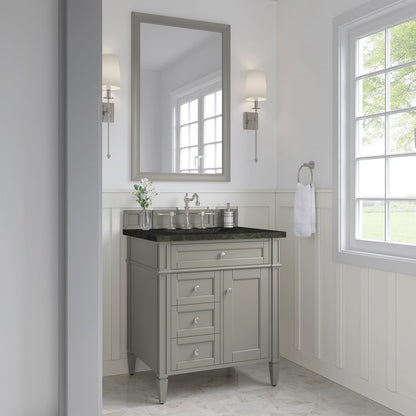 James Martin - Brittany 30" Single Vanity, Urban Gray, w/ 3 CM Phantome Eclos Top - 650-V30-UGR-3PHT view 3