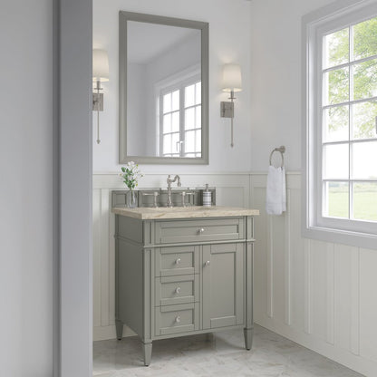 James Martin - Brittany 30" Single Vanity, Urban Gray, w/ 3 CM Tajnar Eclos Top - 650-V30-UGR-3TJR view 3