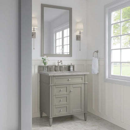 James Martin - Brittany 30" Single Vanity, Urban Gray, w/ 3 CM Victorian Silver Silestone Top - 650-V30-UGR-3VSL view 3