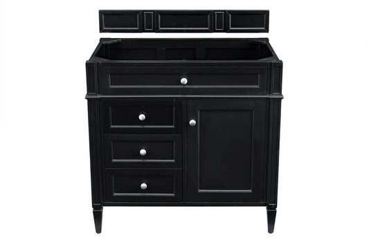 James Martin - Brittany 36" Single Vanity Cabinet, Black Onyx - 650-V36-BKO view 1