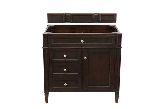 James Martin - Brittany 36" Single Vanity Cabinet, Burnished Mahogany - 650-V36-BNM view 1