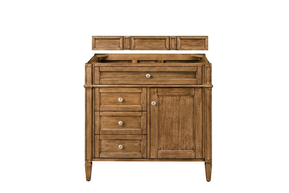 James Martin - Brittany 36" Single Vanity Cabinet, Saddle Brown - 650-V36-SBR view 1