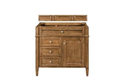 James Martin - Brittany 36" Single Vanity Cabinet, Saddle Brown - 650-V36-SBR view 1
