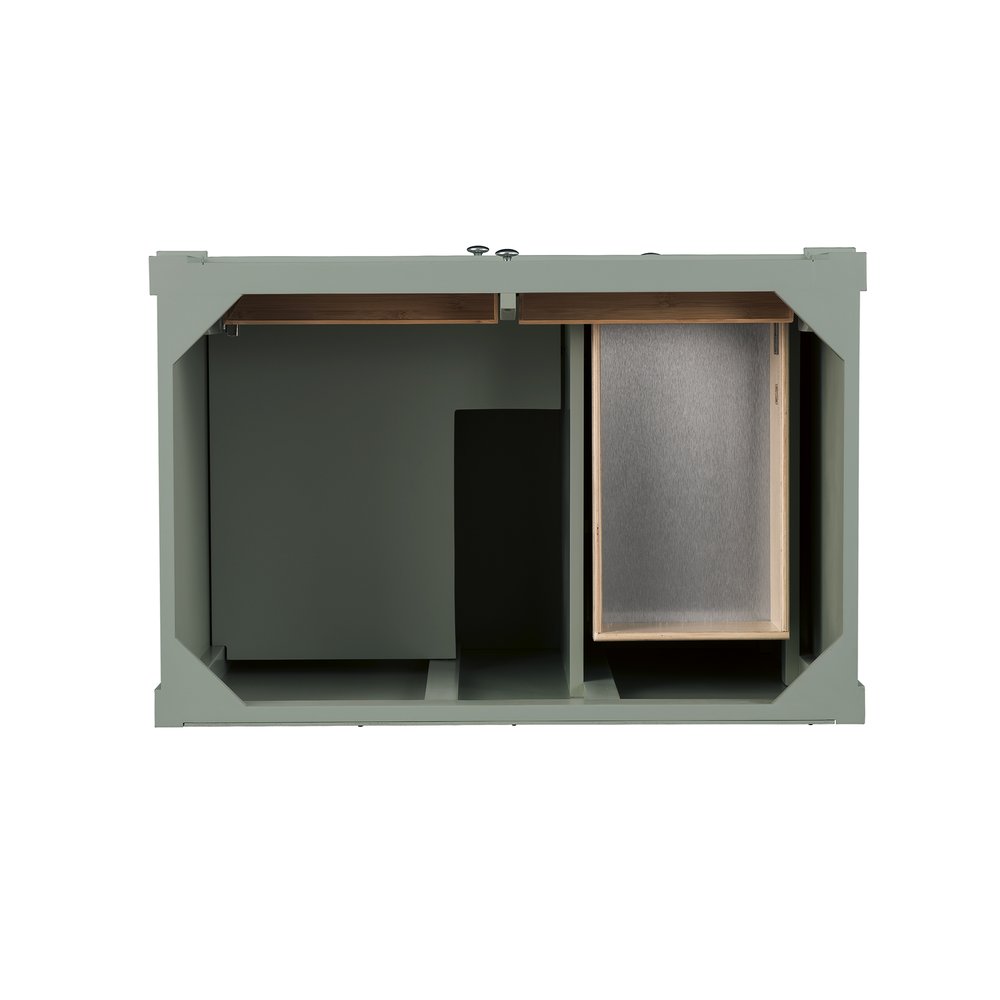 James Martin - Brittany 36" Single Vanity Cabinet, Smokey Celadon - 650-V36-SC view 2
