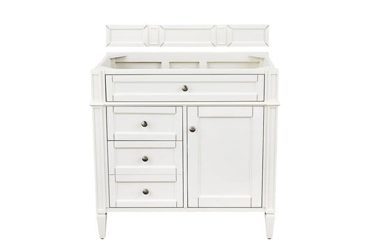 James Martin - Brittany 36" Single Vanity in Bright White - 655-V36-BW view 1