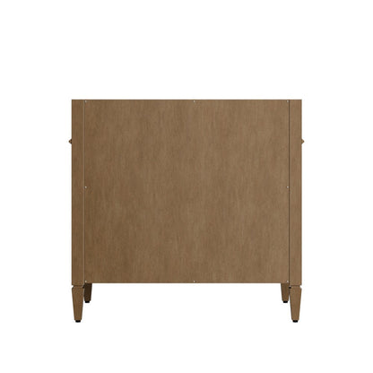 James Martin - Brittany 36" Single Vanity, Pecan w/ 3 CM Lime Delight Silestone Top - 655-V36-PCN-3LDL view 8