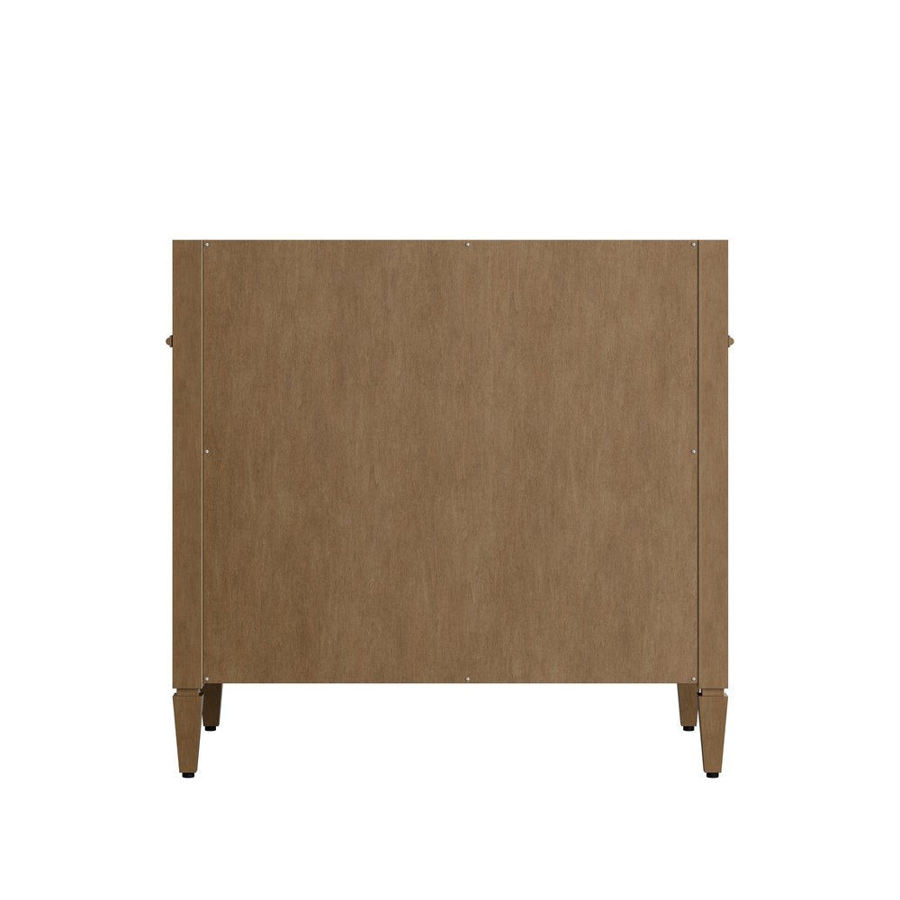 James Martin - Brittany 36" Single Vanity, Pecan w/ 3 CM Tajnar Eclos Top - 655-V36-PCN-3TJR view 8