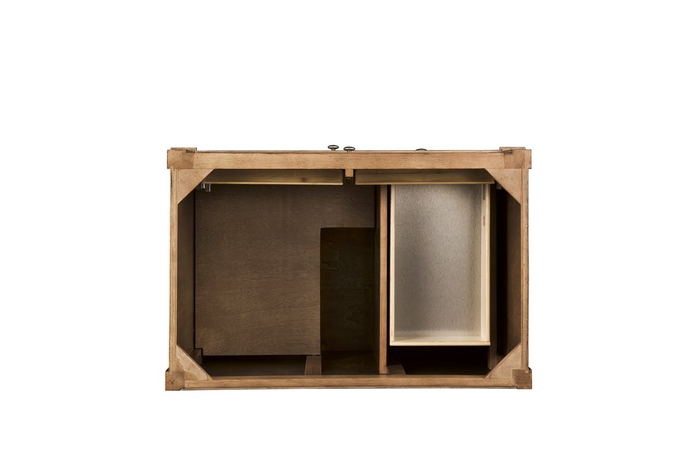 James Martin - Brittany 36" Single Vanity, Saddle Brown w/ 3 CM Eternal Jasmine Pearl Silestone Top - 650-V36-SBR-3EJP view 5