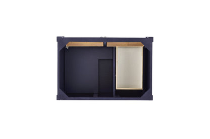 James Martin - Brittany 36" Single Vanity, Victory Blue w/ 3 CM Charcoal Soapstone Silestone Top - 650-V36-VBL-3CSP view 5