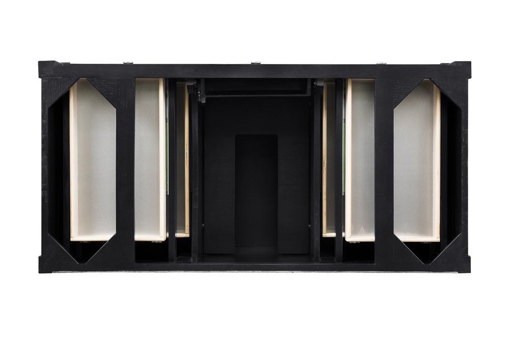 James Martin - Brittany 48" Single Vanity, Black Onyx w/ 3 CM Carrara Marble Top - 650-V48-BKO-3CAR view 7