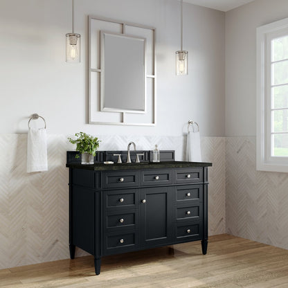 James Martin - Brittany 48" Single Vanity, Black Onyx, w/ 3 CM Phantome Eclos Top - 650-V48-BKO-3PHT view 4