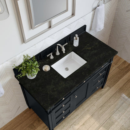 James Martin - Brittany 48" Single Vanity, Black Onyx, w/ 3 CM Phantome Eclos Top - 650-V48-BKO-3PHT view 6