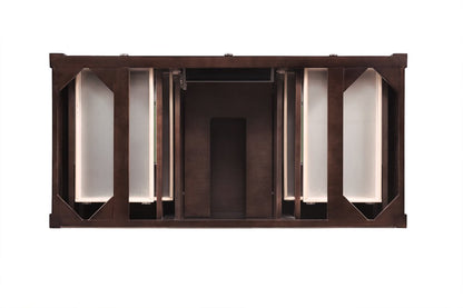 James Martin - Brittany 48" Single Vanity, Burnished Mahogany w/ 3 CM Carrara Marble Top - 650-V48-BNM-3CAR view 7